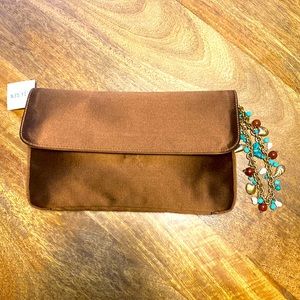 J Crew - pretty satin clutch for that evening out…